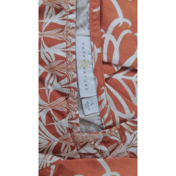 HappyXNature Kate Hudson Misty Floral Printed Blouse Cotton Top Ruffle L 205695 - Picture 6 of 6